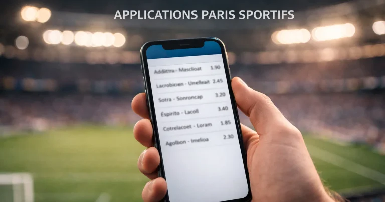Application mobile de paris sportifs sur smartphone