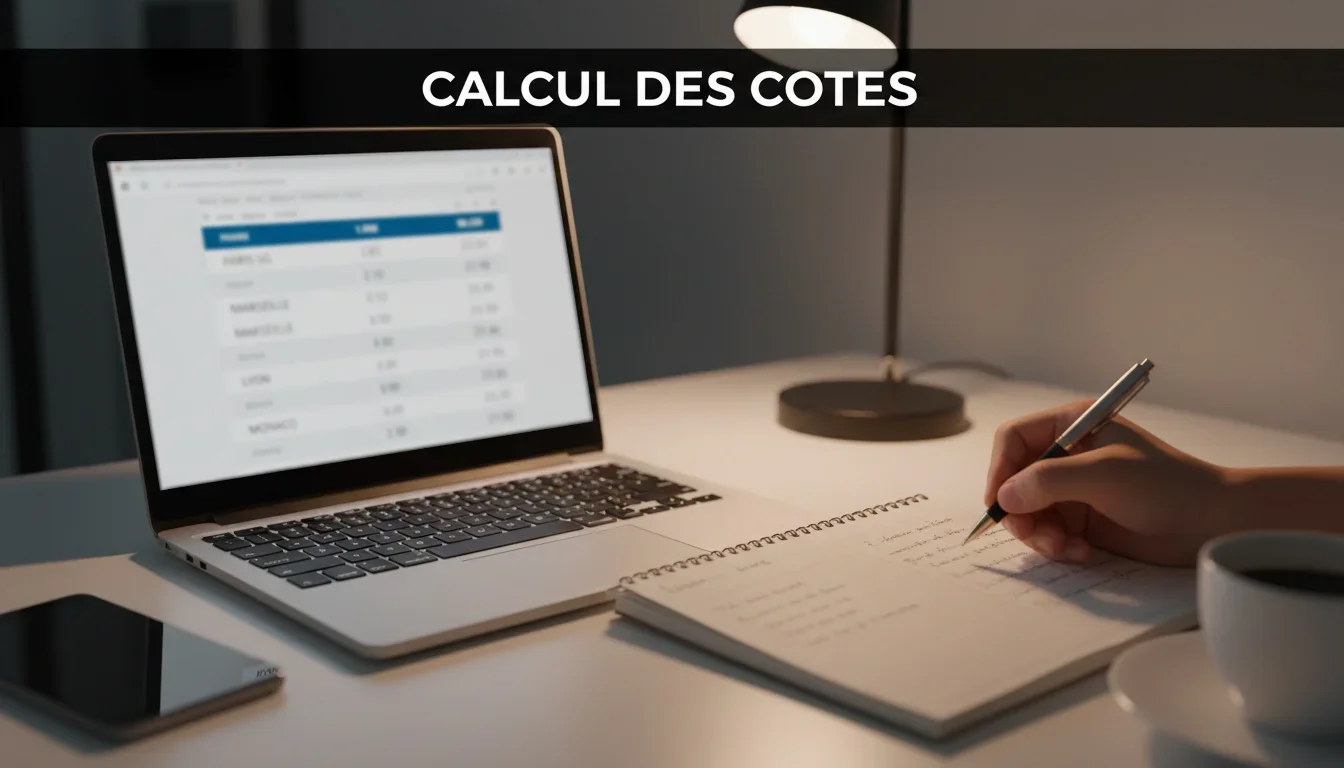 Tableau de cotes de paris sportifs avec différents formats affichés