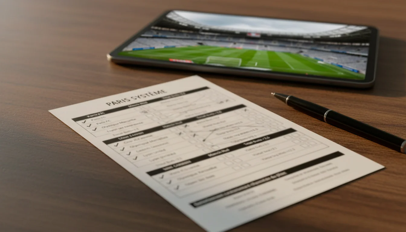 Grilles et paris système avec combinaisons