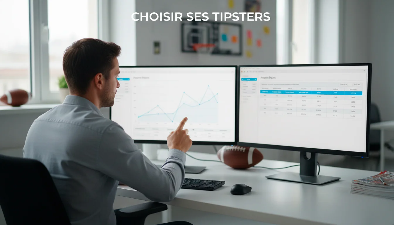 Expert analyste sportif présentant des statistiques sur écran